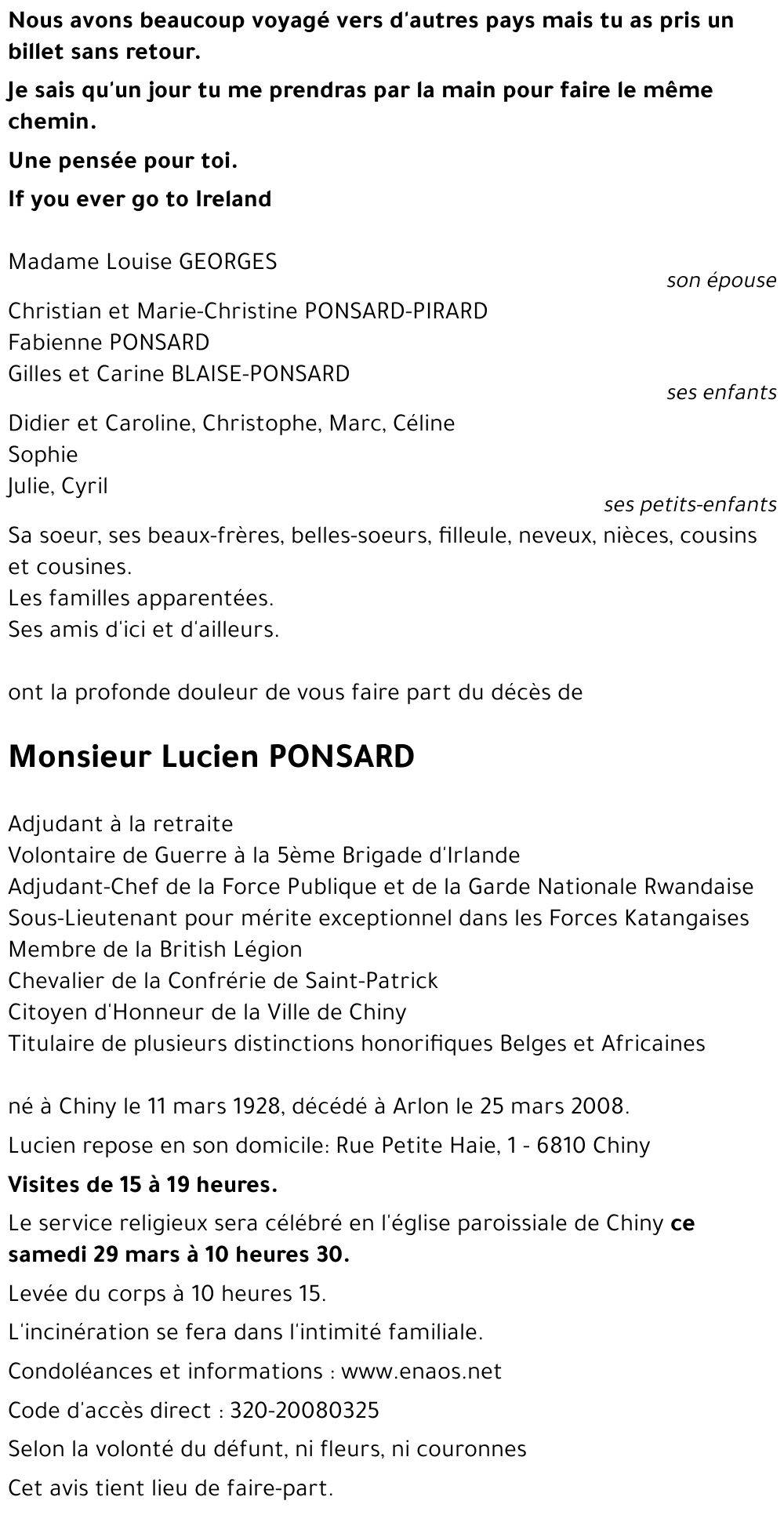 Lucien PONSARD
