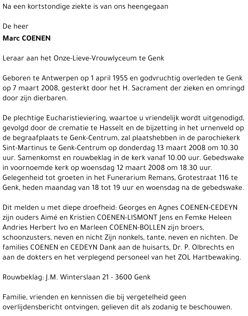 Marc COENEN