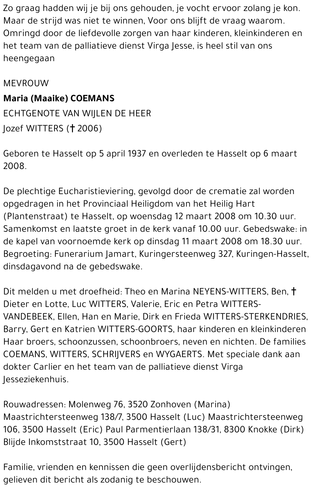 Maria (Maaike) COEMANS