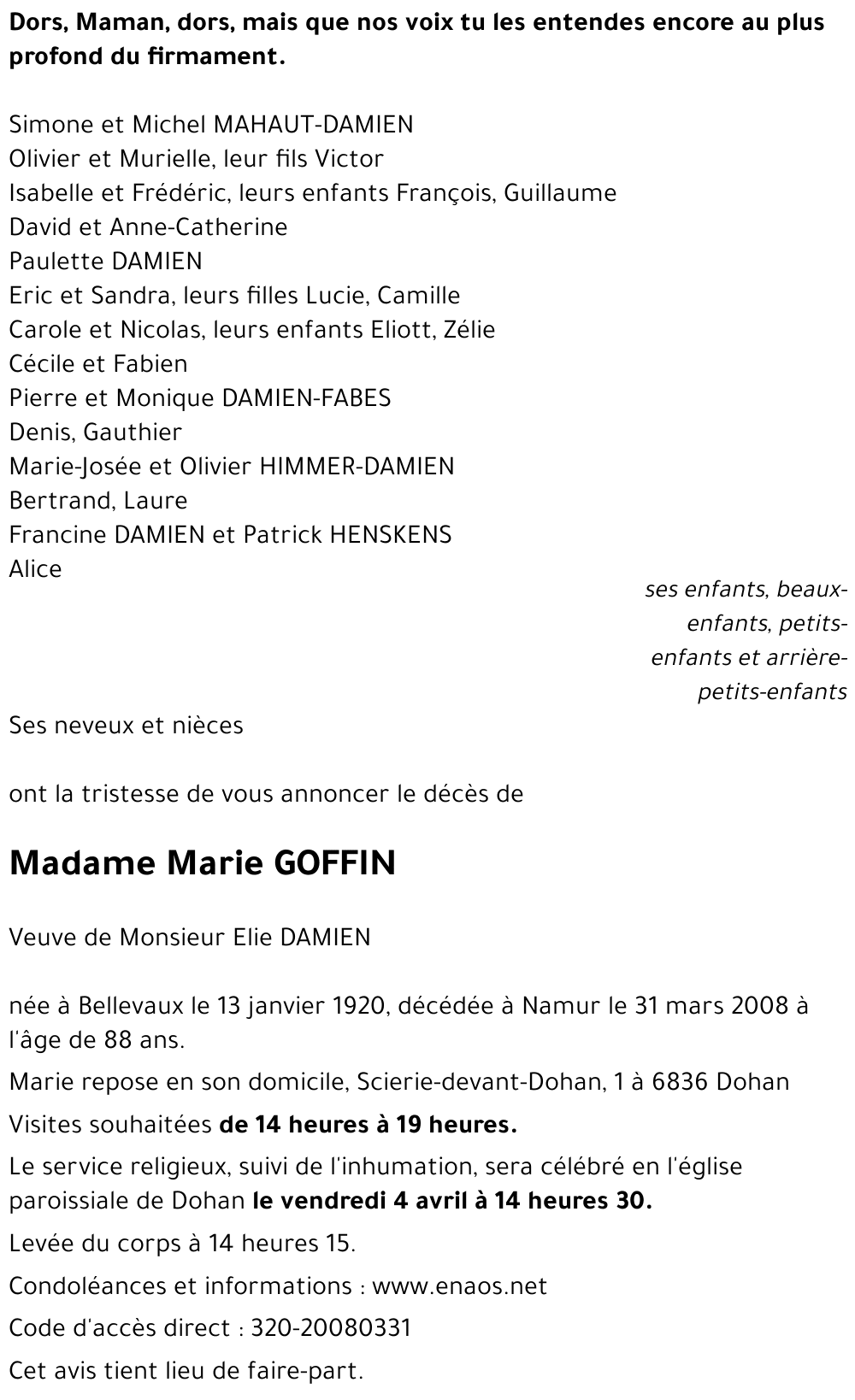 Marie GOFFIN