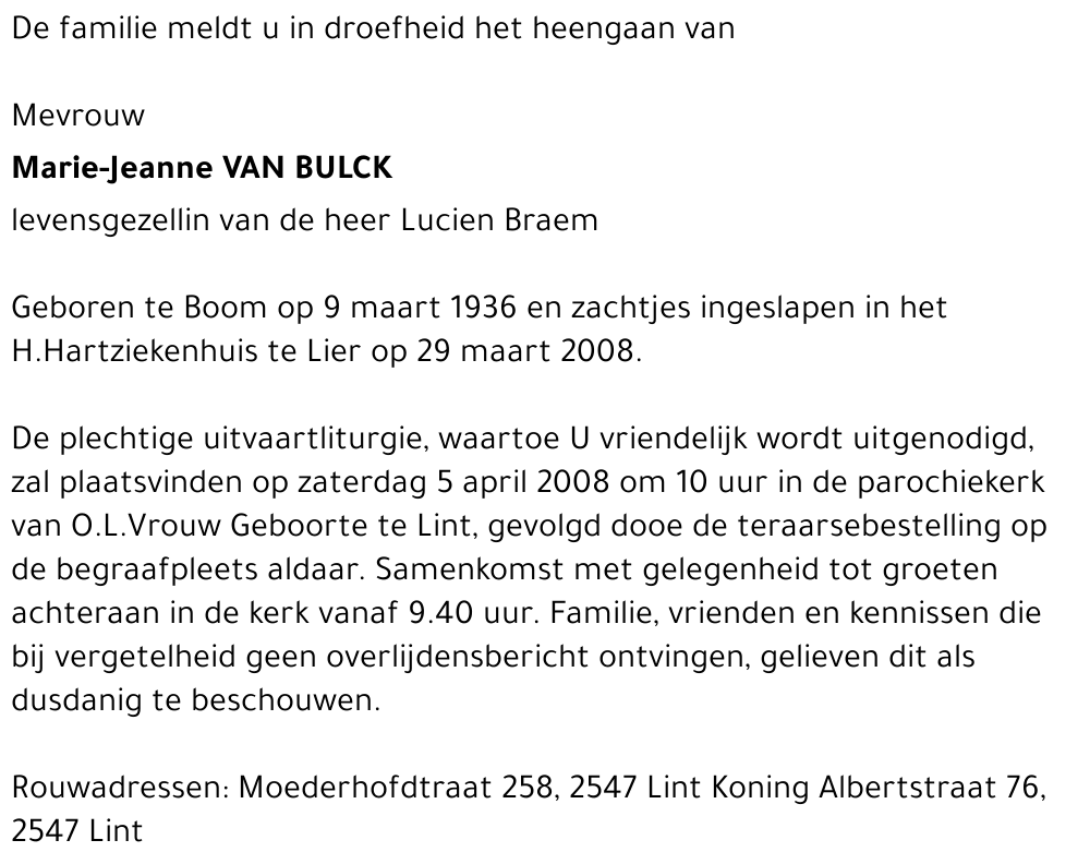 Marie-Jeanne Van Bulck