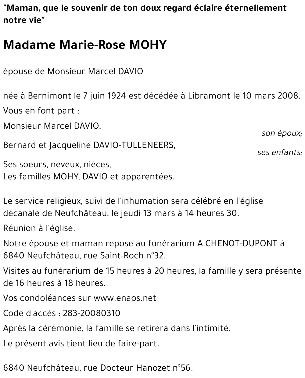 Marie-Rose MOHY