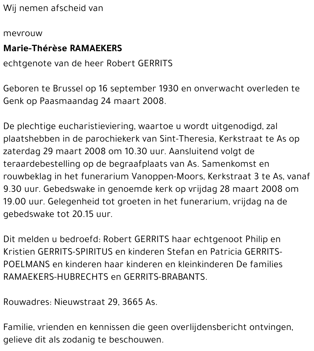 Marie-Thérèse Ramaekers