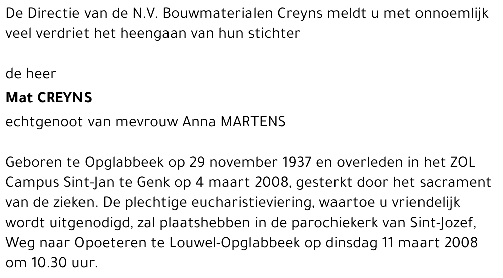 Mat Creyns