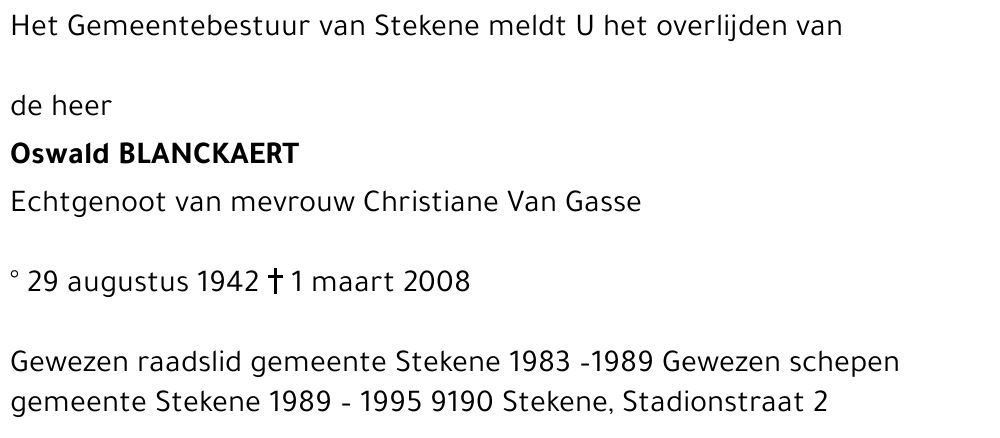 Oswald Blanckaert