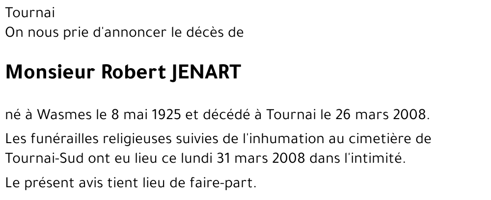 Robert JENART