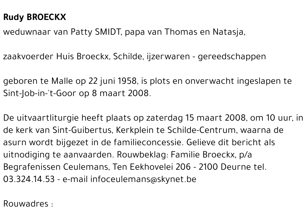 Rudy Broeckx