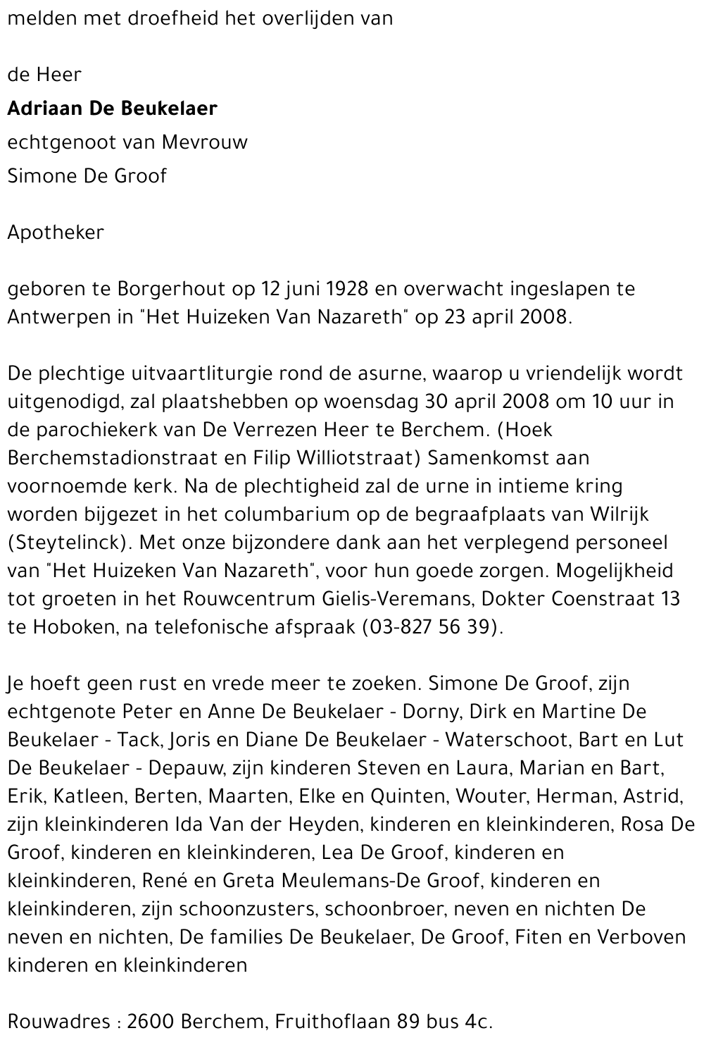 Adriaan De Beukelaer