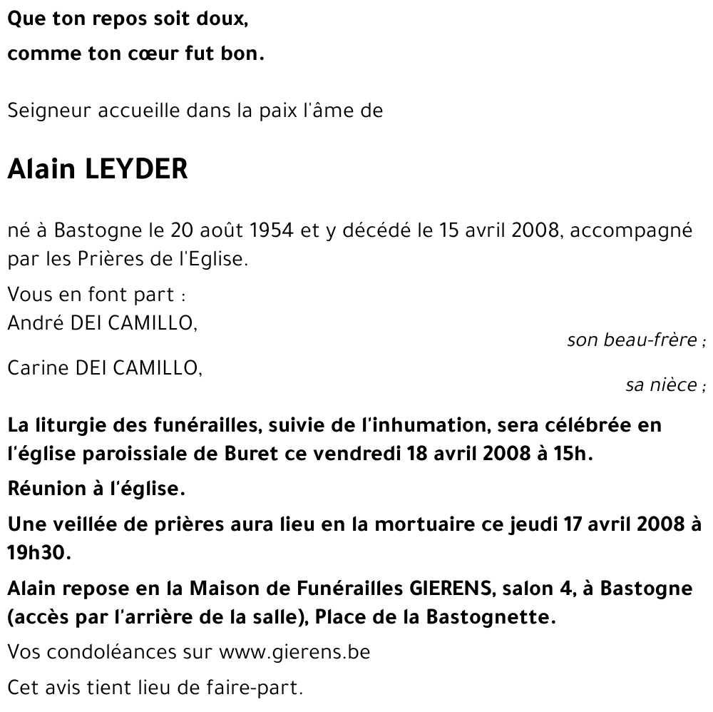 Alain LEYDER