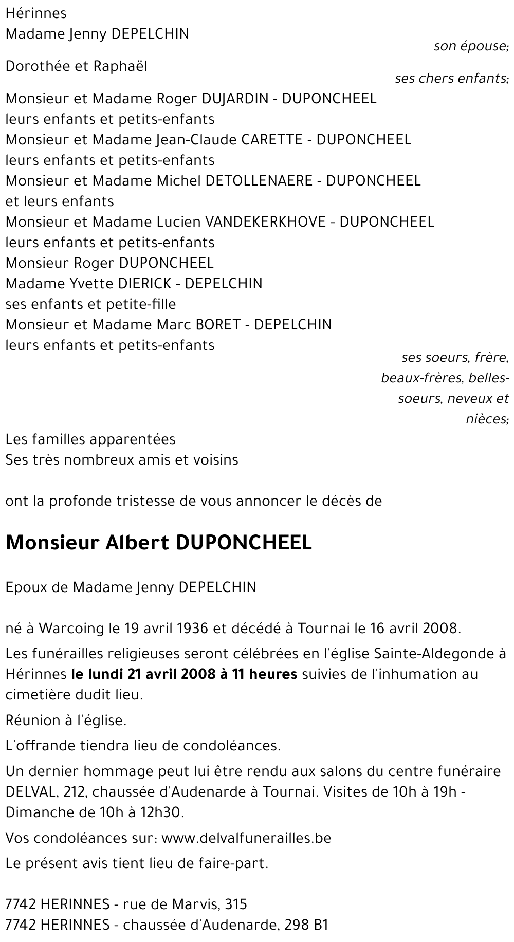 Albert DUPONCHEEL