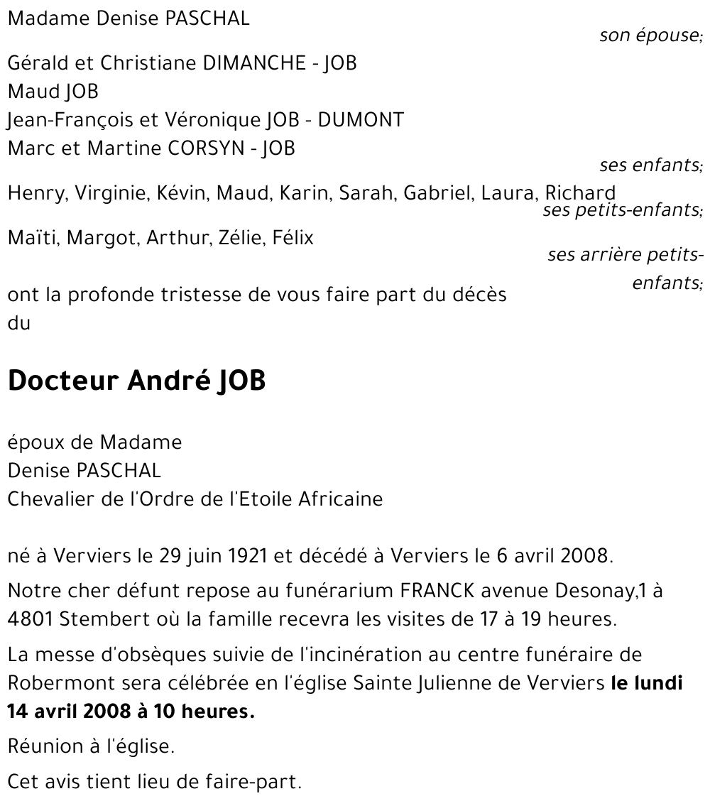 André JOB