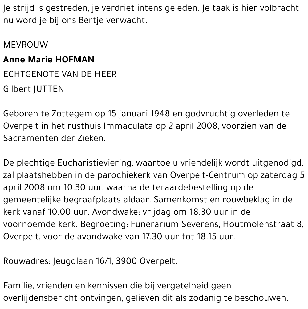 Anne Marie Hofman