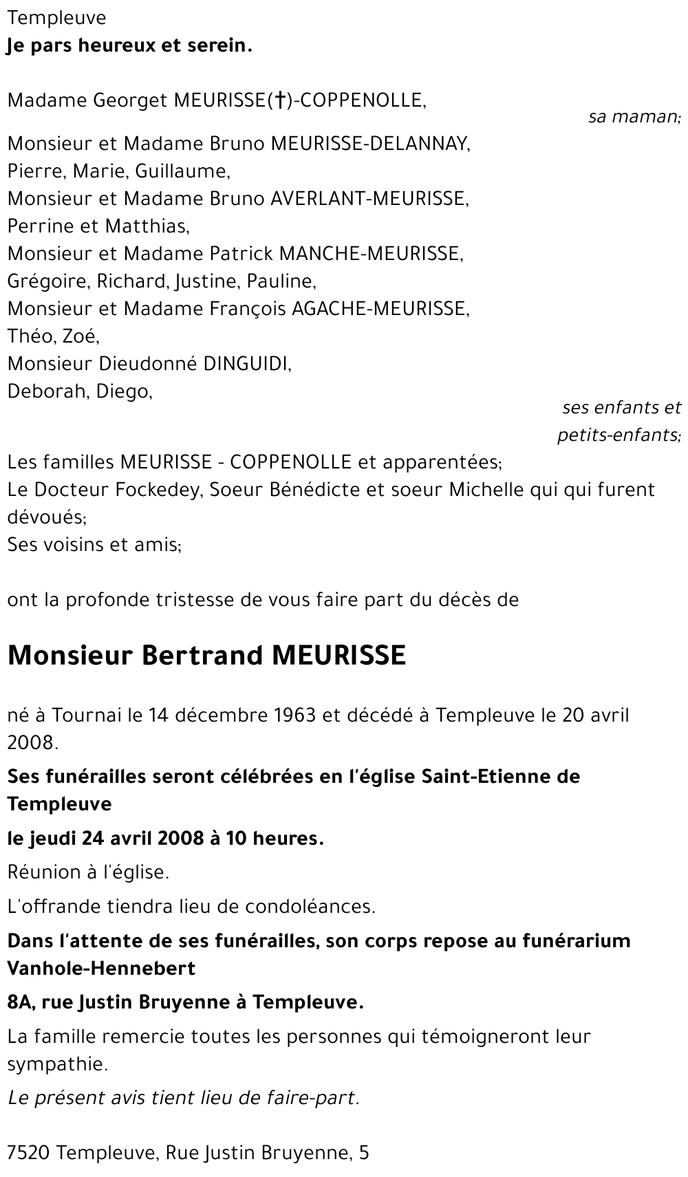 Bertrand MEURISSE