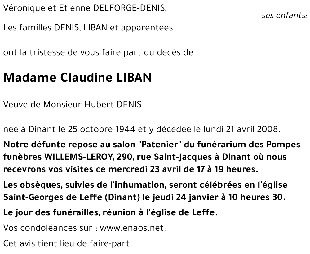 Claudine LIBAN