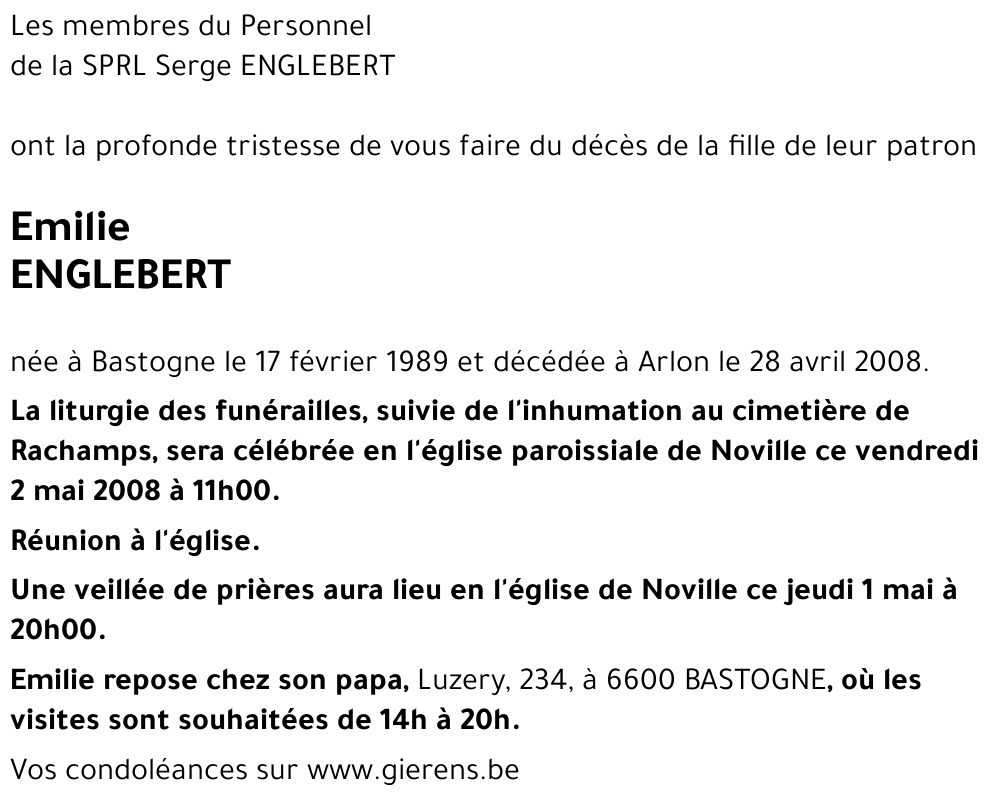 Emilie ENGLEBERT
