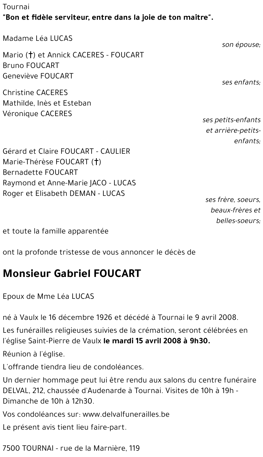 Gabriel FOUCART