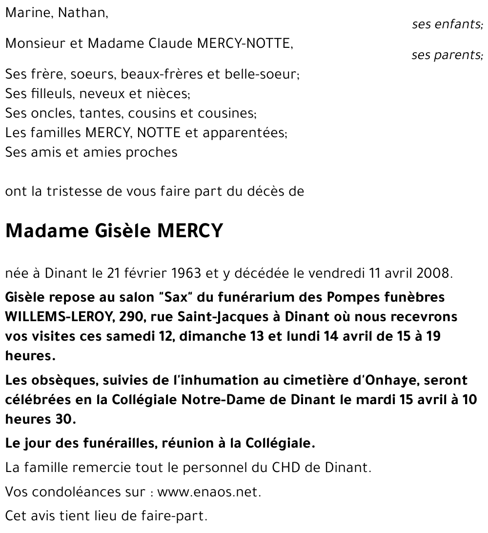 Gisèle MERCY