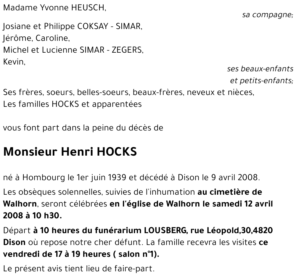 Henri HOCKS