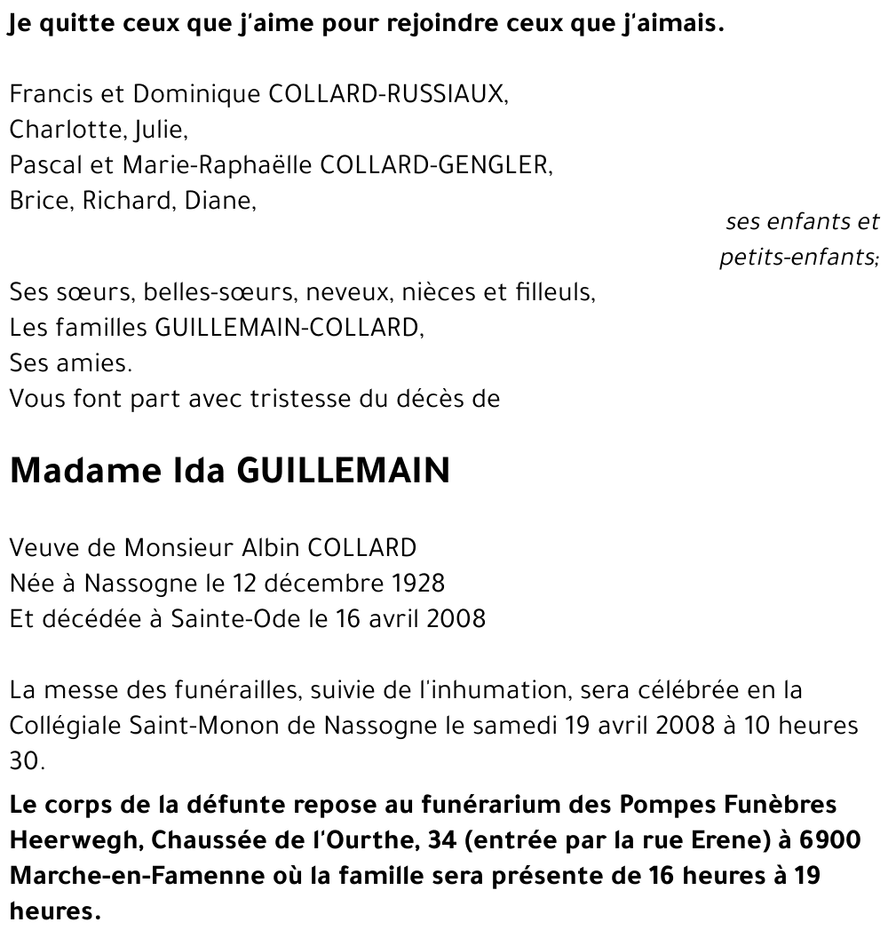 Ida GUILLEMAIN