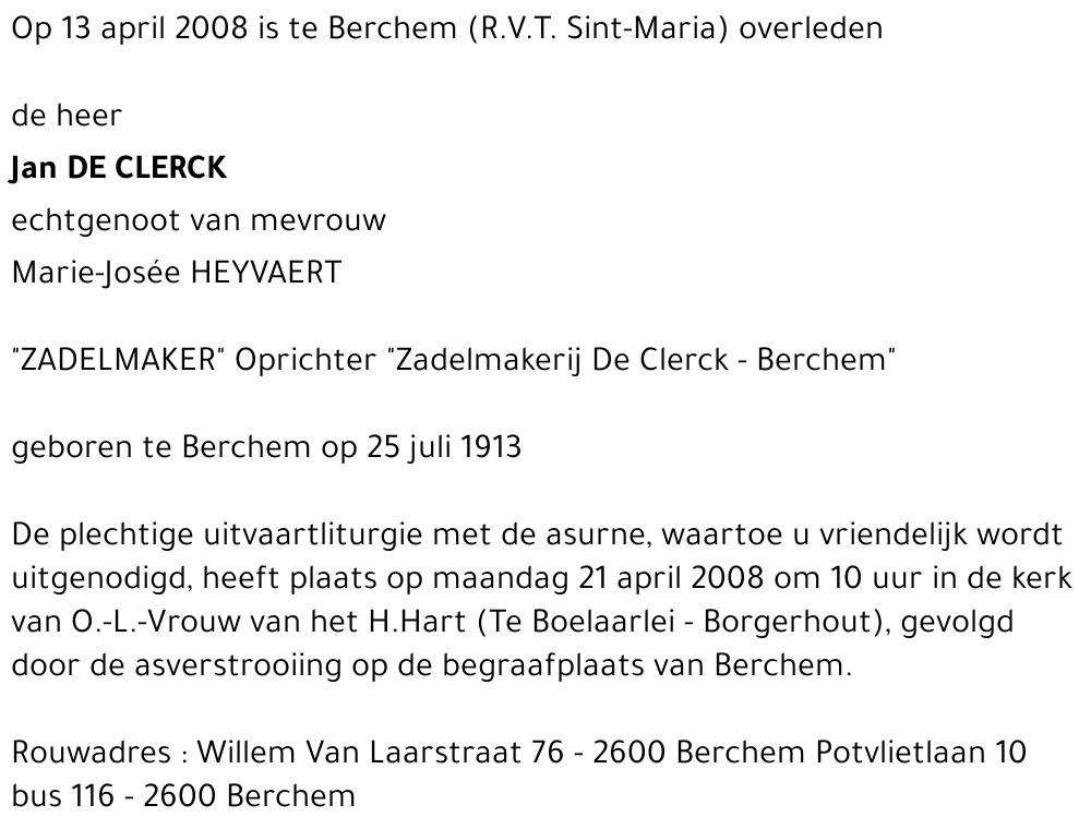 Jan De Clerck