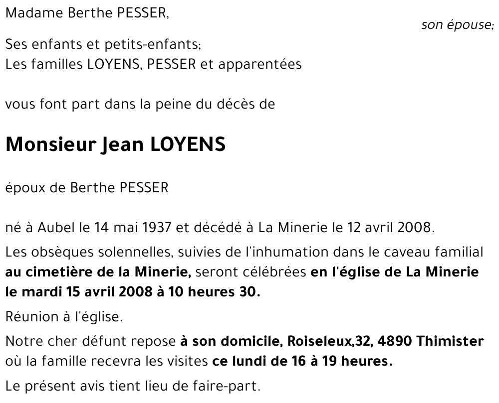 Jean LOYENS
