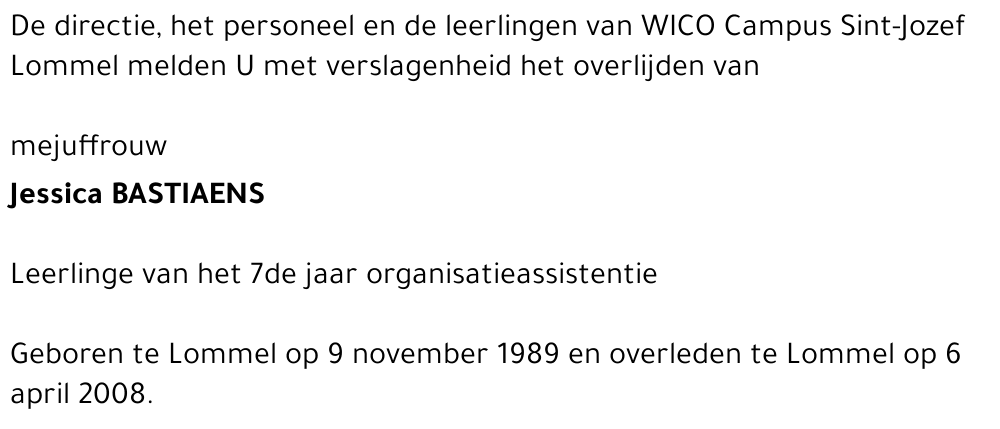 Jessica Bastiaens