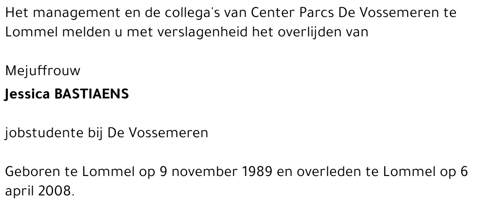 Jessica Bastiaens