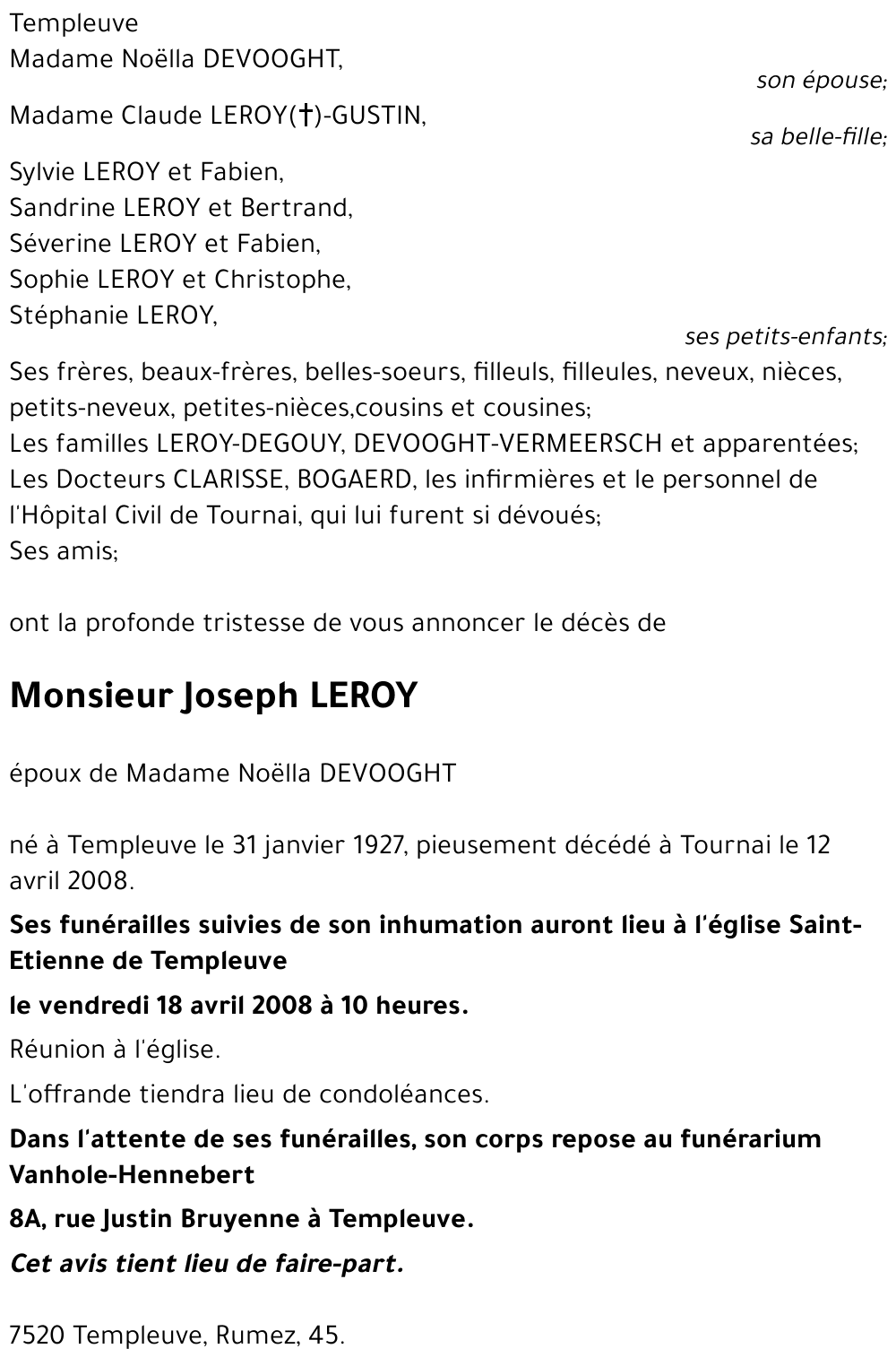 Joseph LEROY