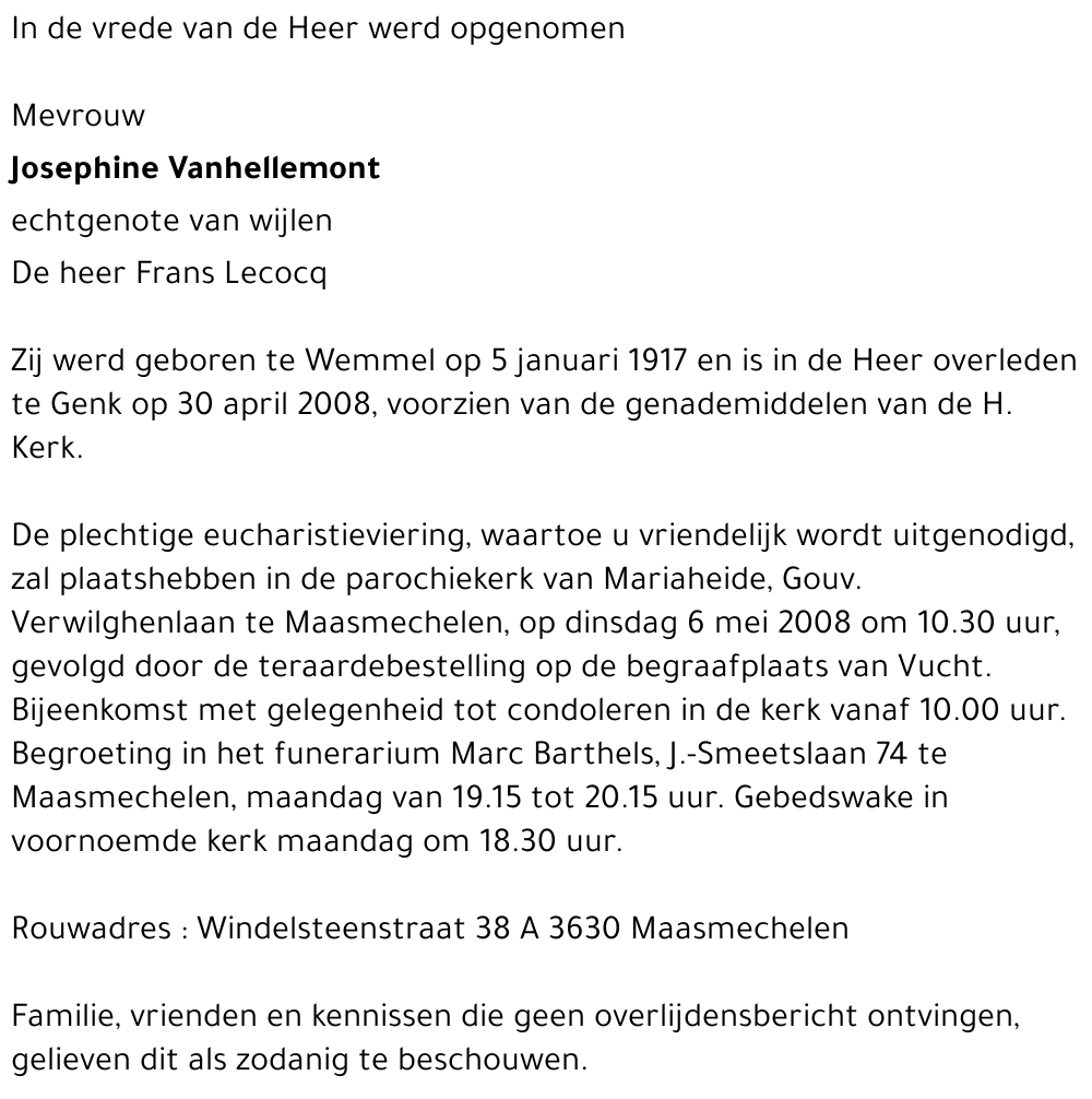 Josephine Vanhellemont