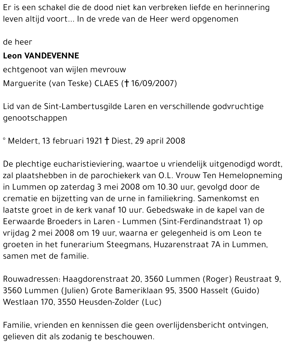 Leon Vandevenne