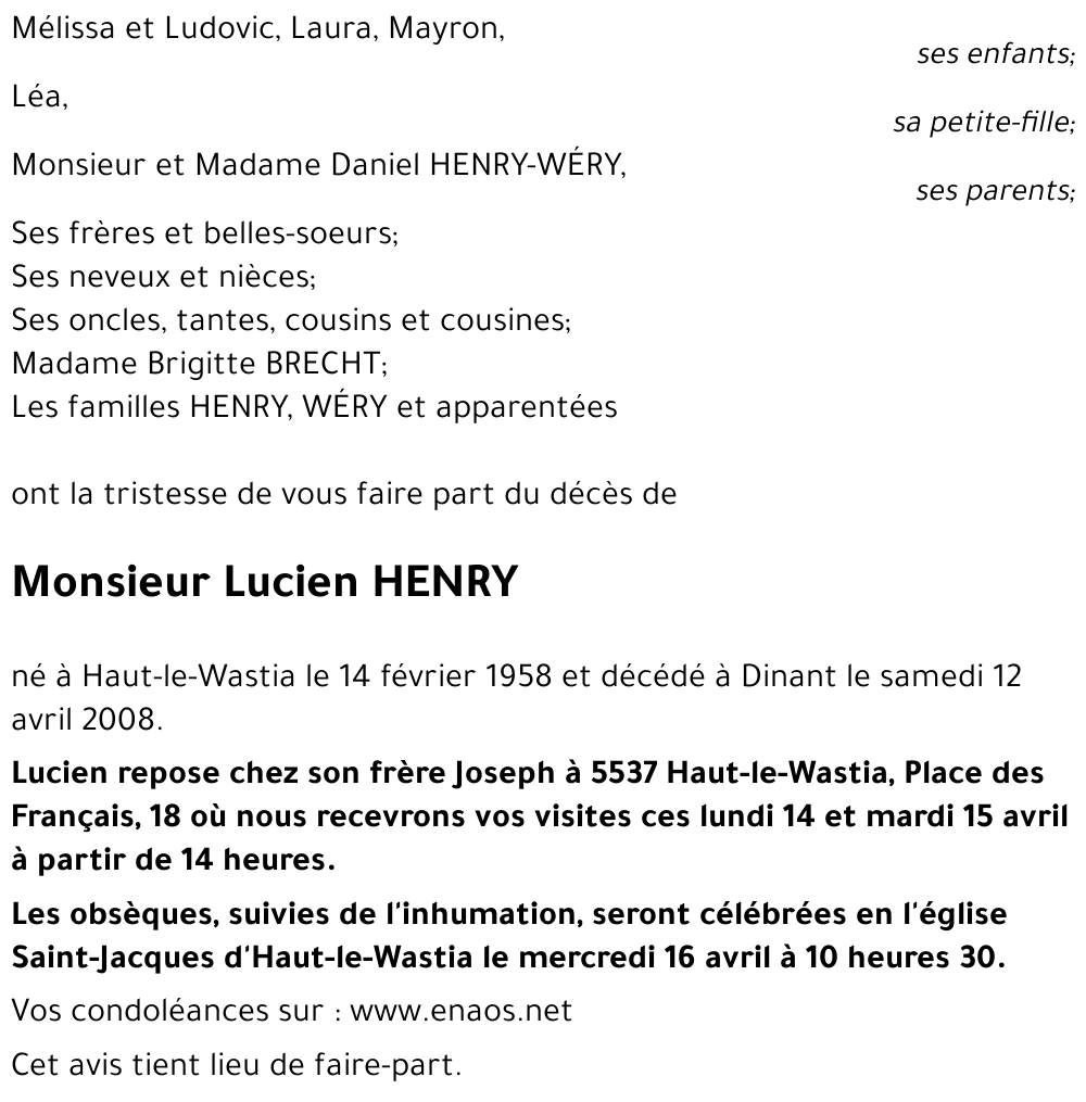 Lucien HENRY