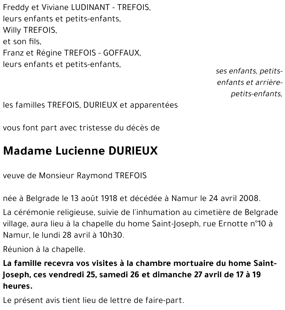 Lucienne DURIEUX