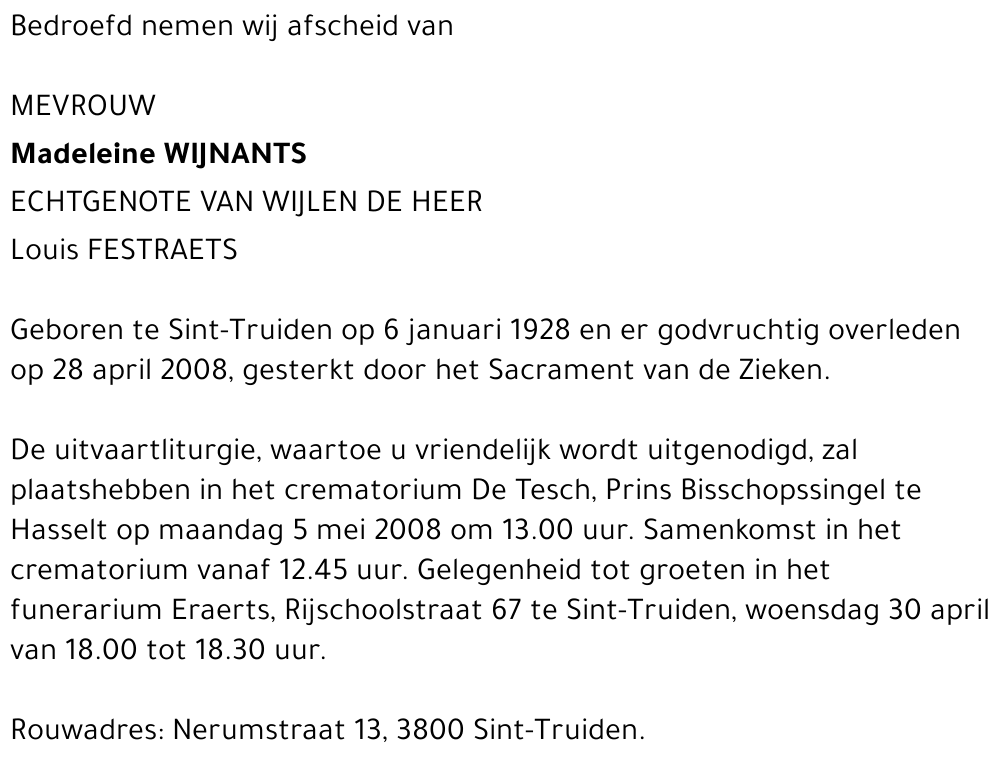 Madeleine Wijnants