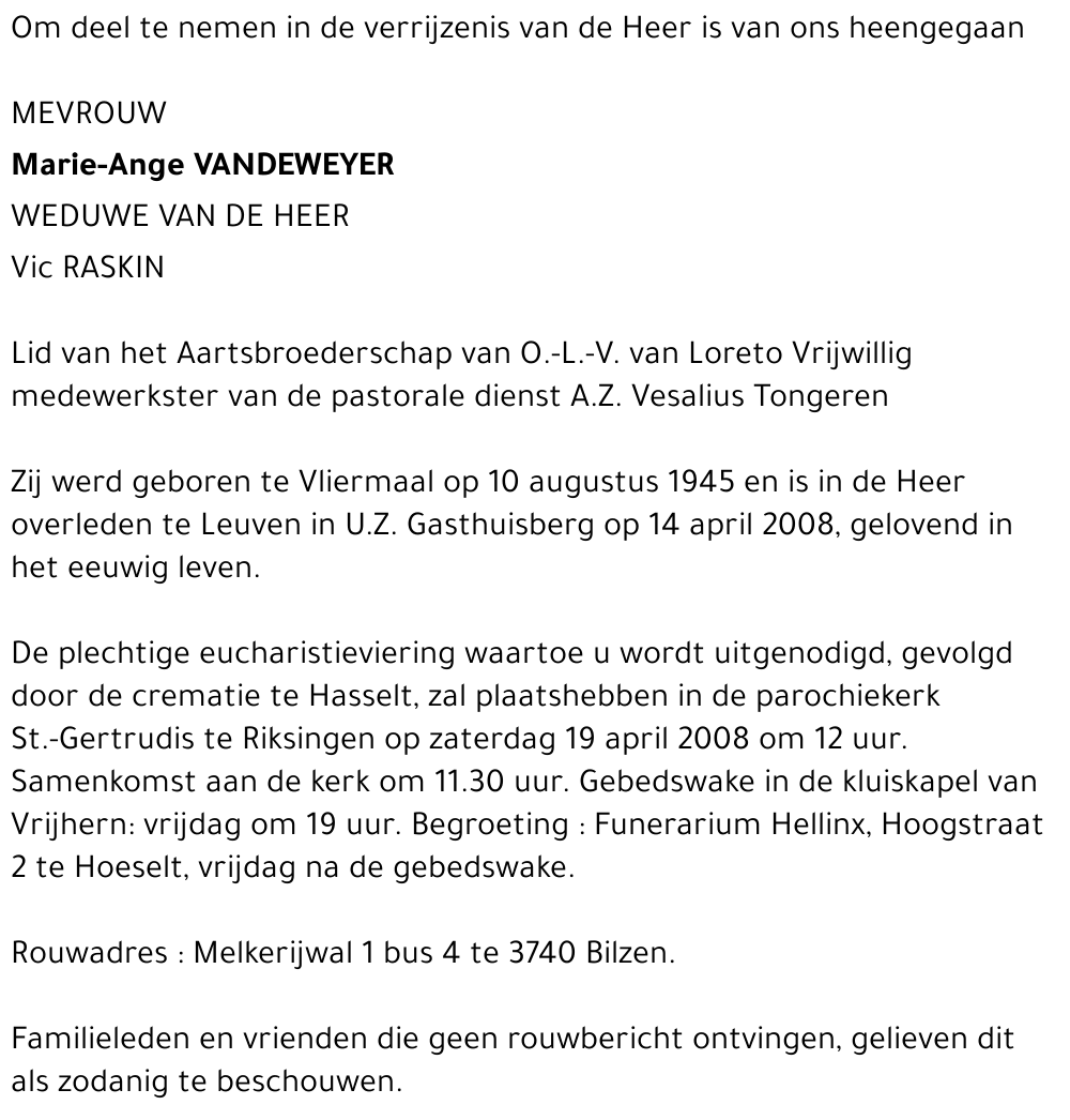 Marie-Ange Vandeweyer