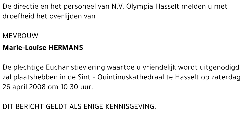 Marie-Louise Hermans