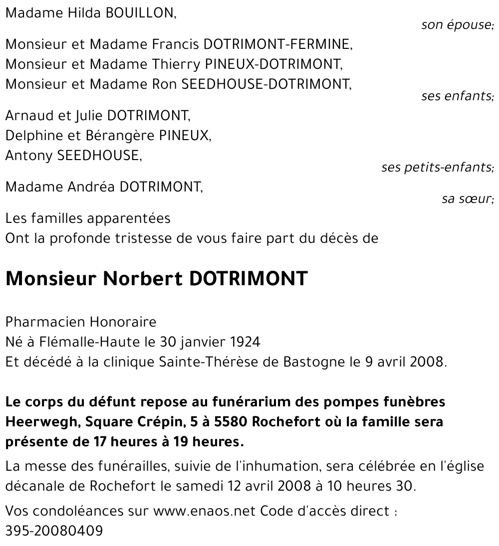 Norbert DOTRIMONT