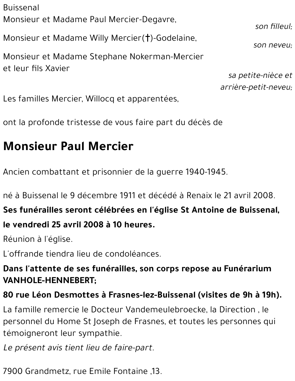 Paul Mercier