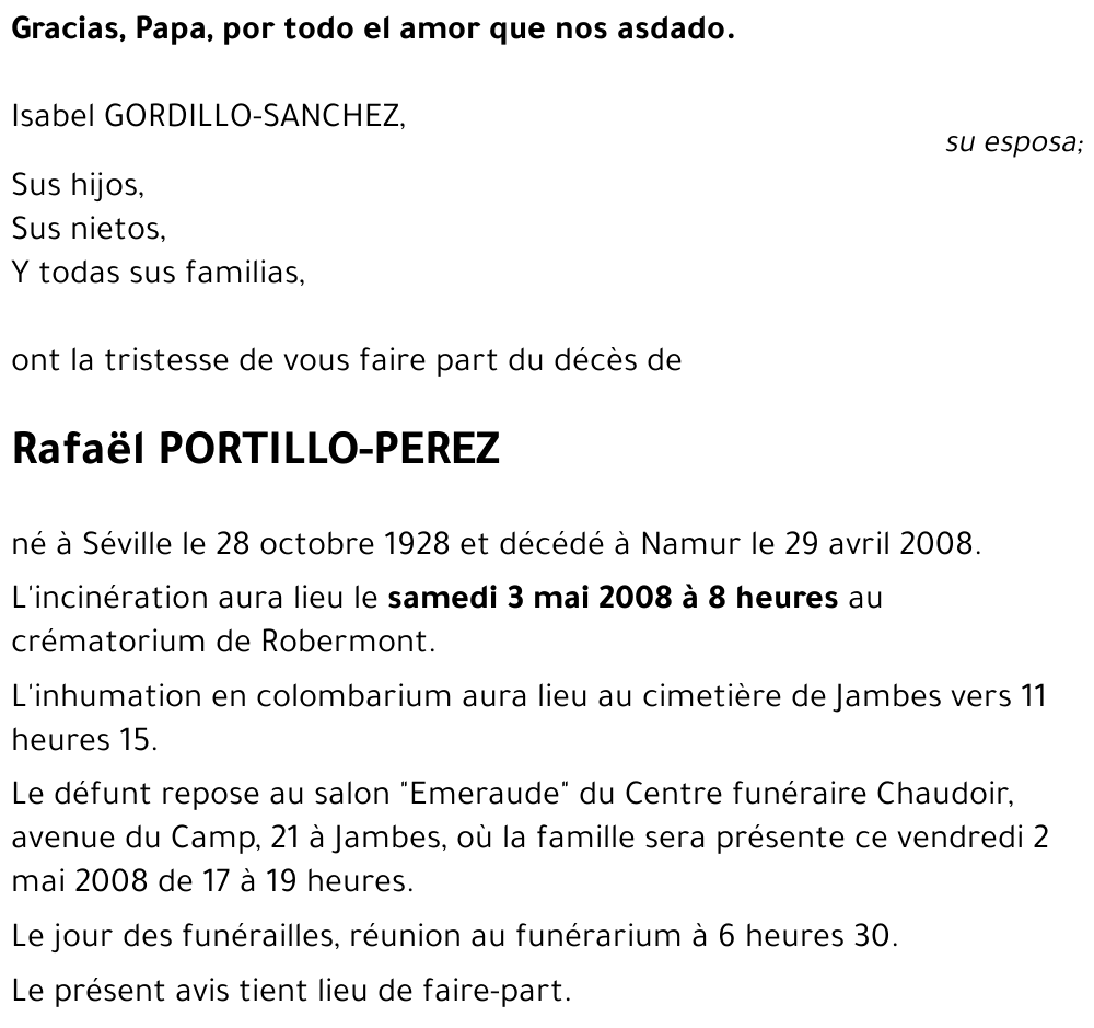 Rafaël PORTILLO-PEREZ