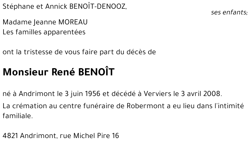 René BENOÎT