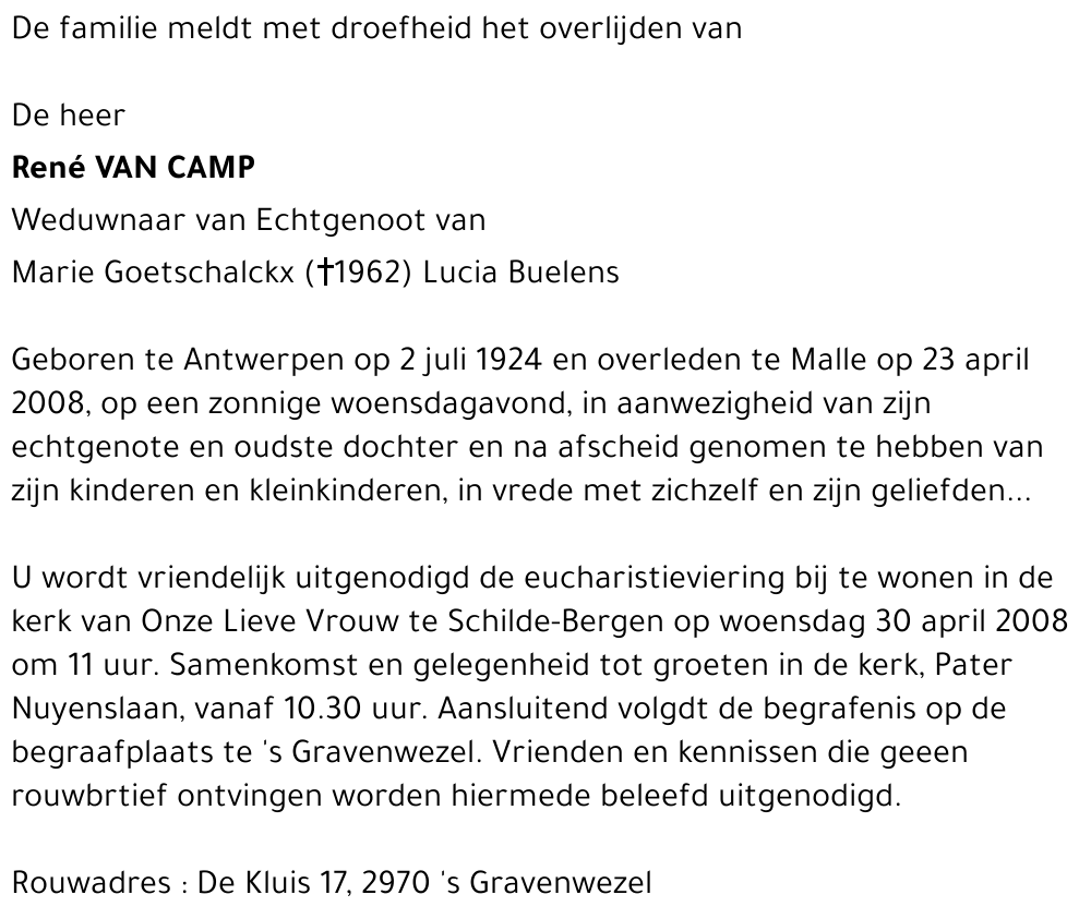René VAN CAMP