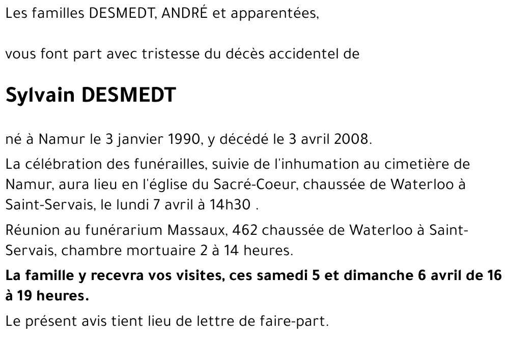 Sylvain DESMEDT