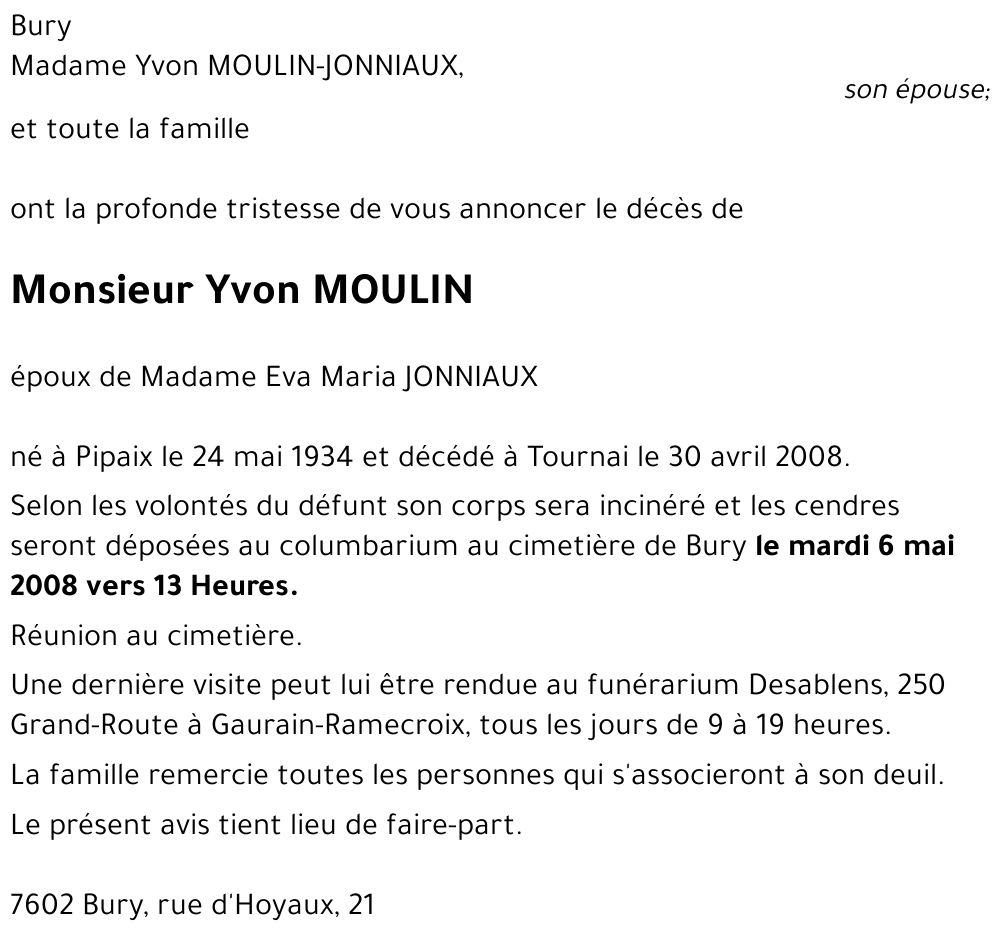 Yvon MOULIN