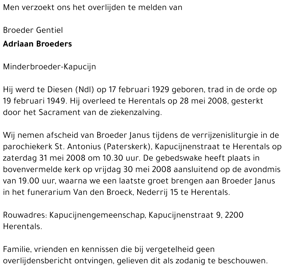 Adriaan Broeders