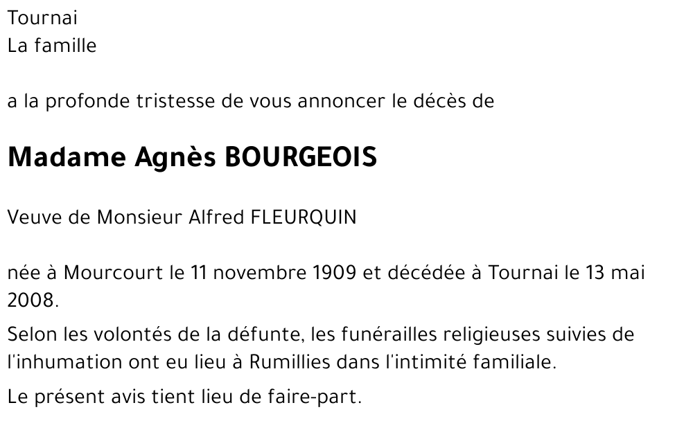 Agnès BOURGEOIS