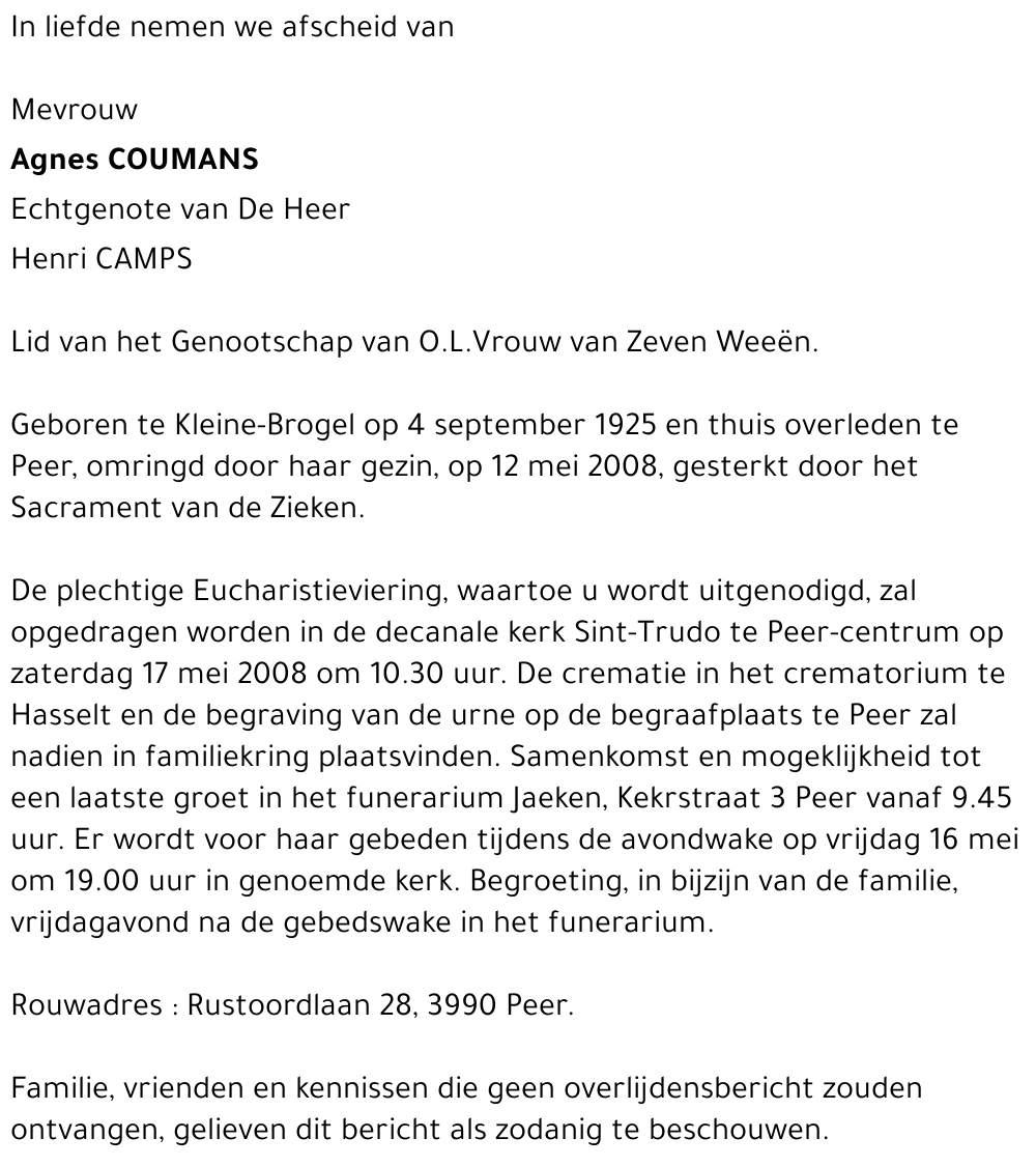 Agnes Coumans