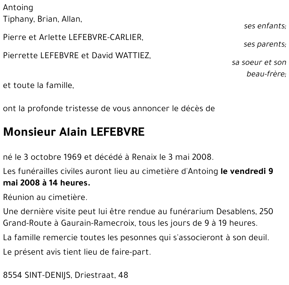 Alain LEFEBVRE