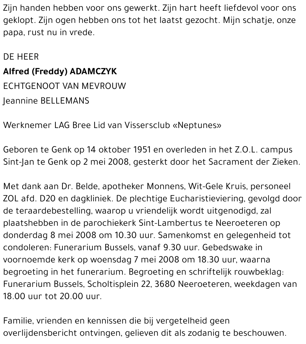 Alfred (Freddy) Adamczyk