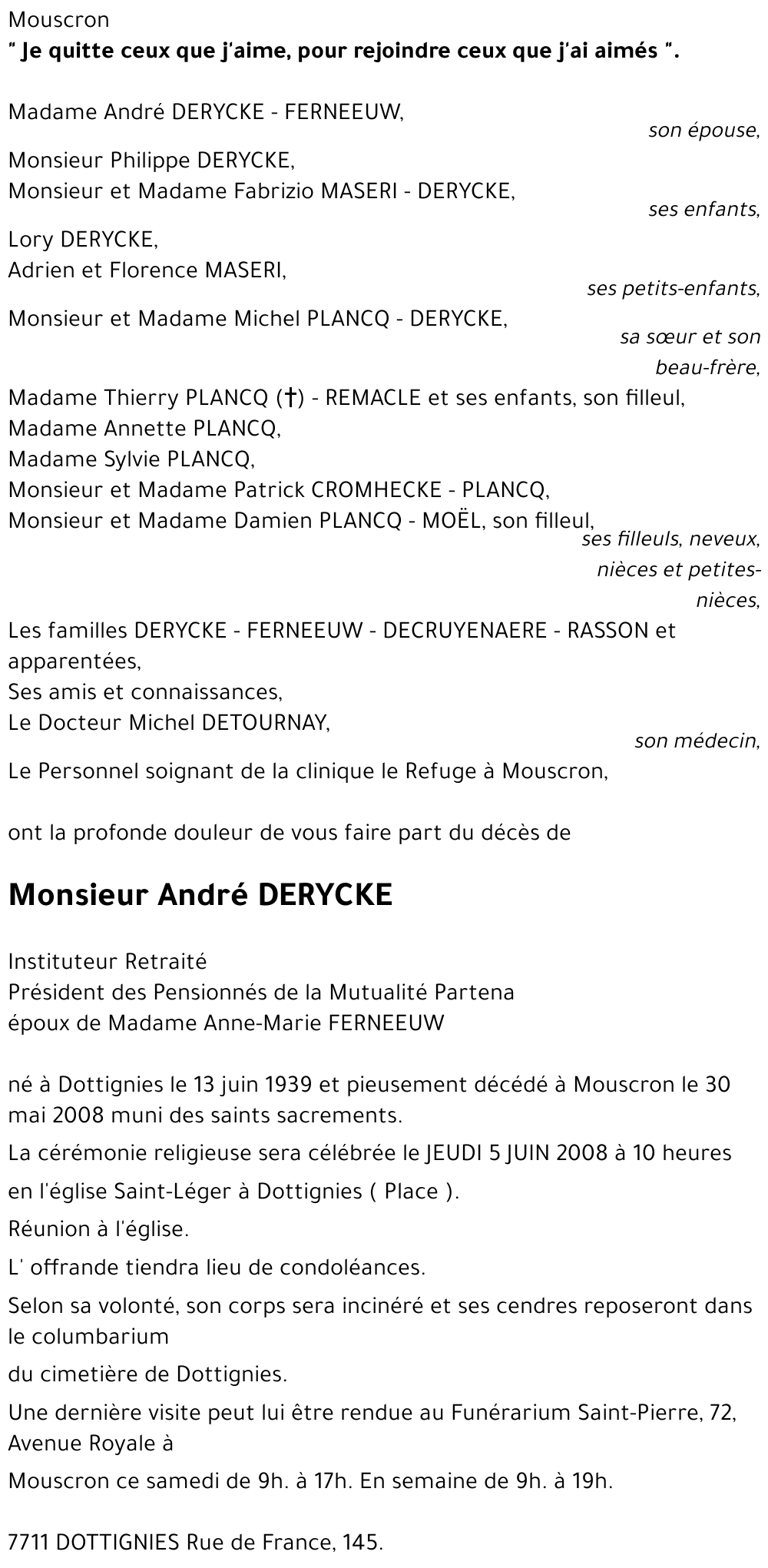 André DERYCKE