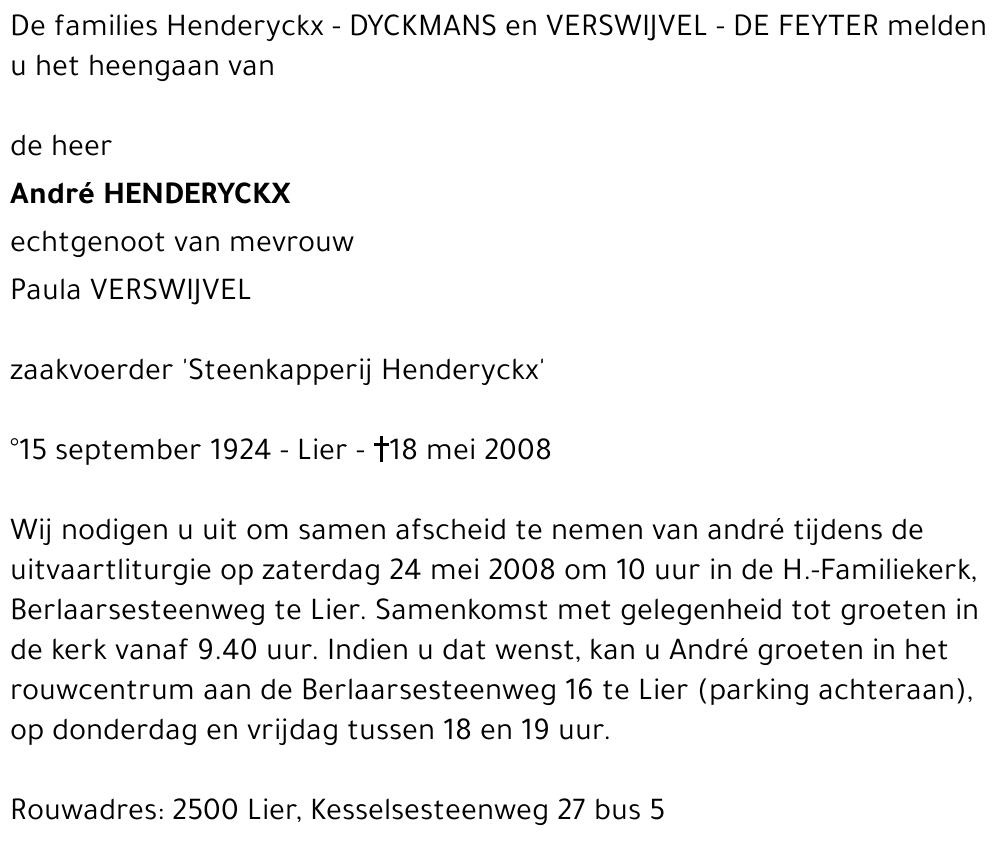 André Henderyckx