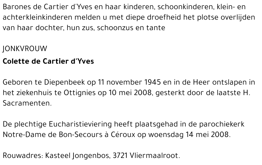 Colette de Cartier d'Yves